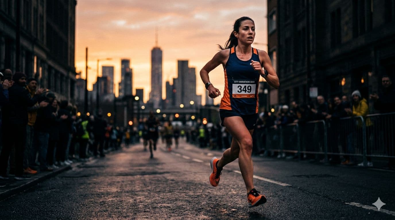 Runner at race